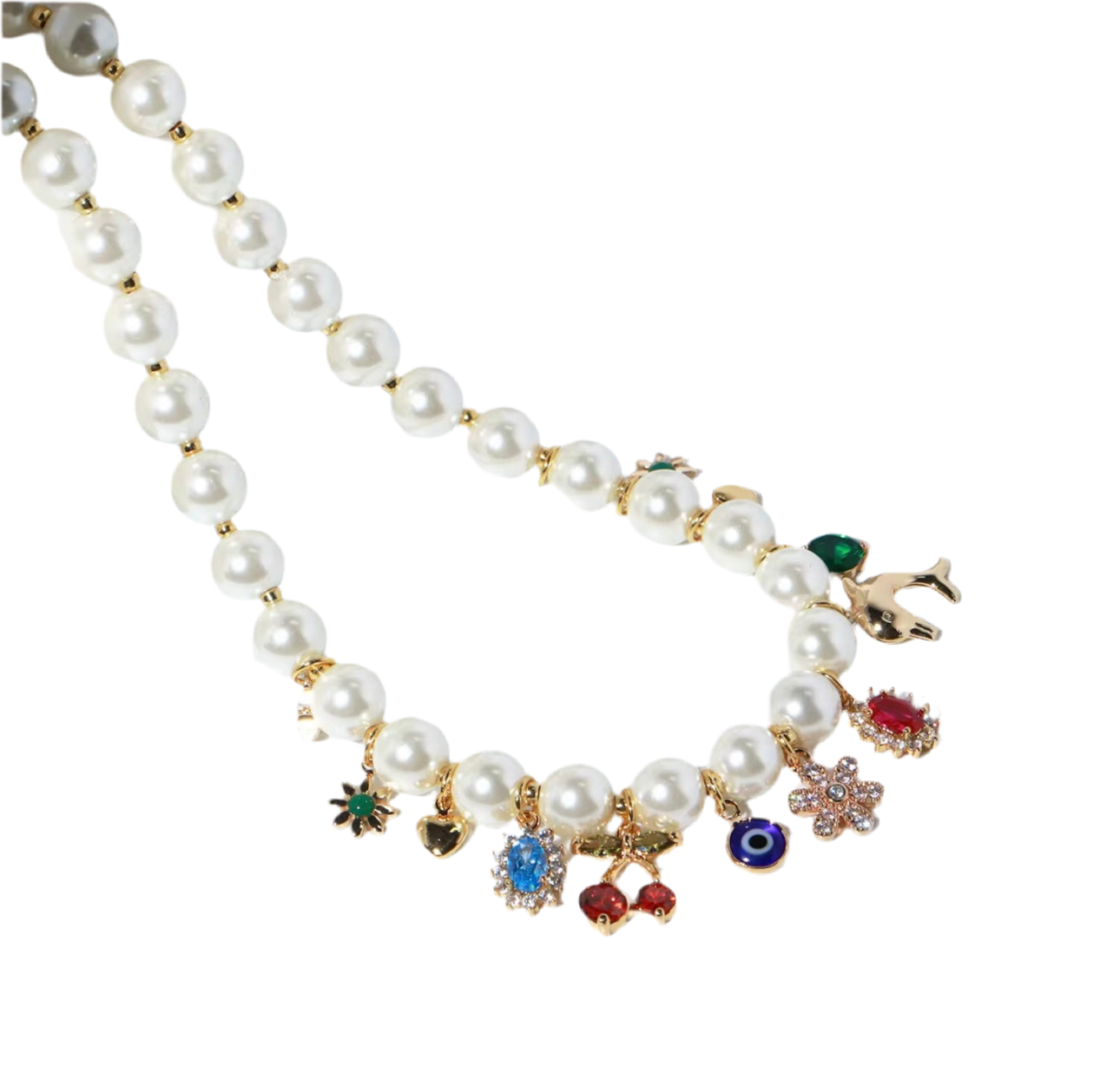 Charmy Pearl Necklace