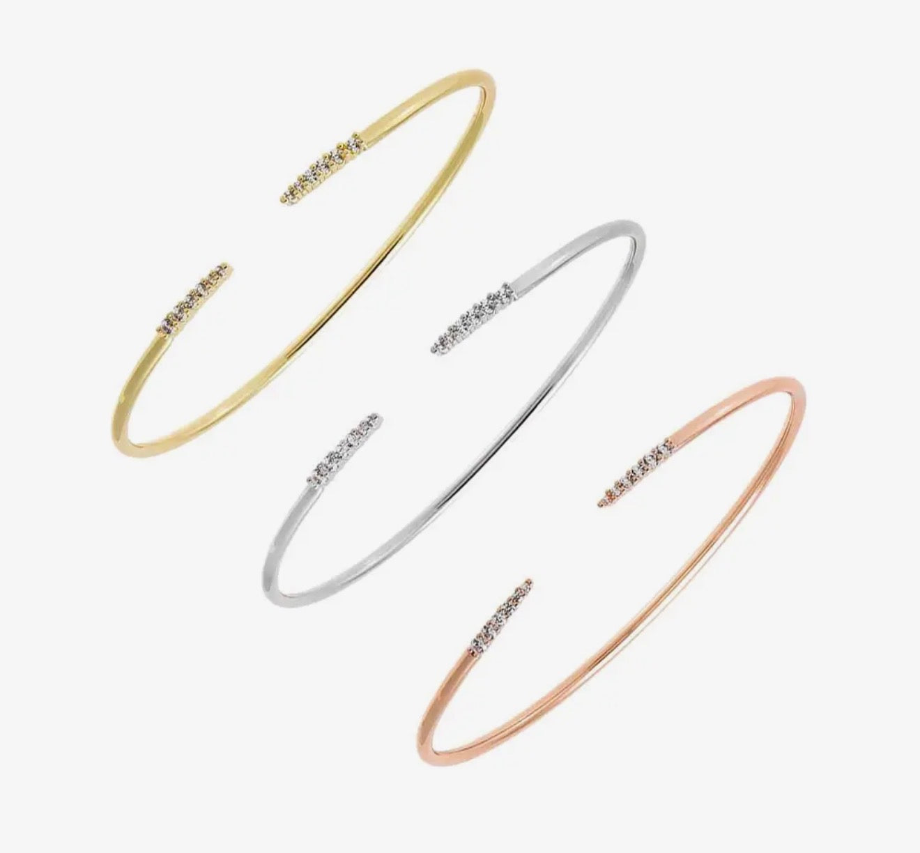 Open Bangle Bracelet Combo Set