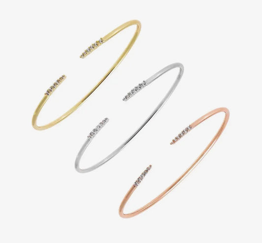 Open Bangle Bracelet Combo Set