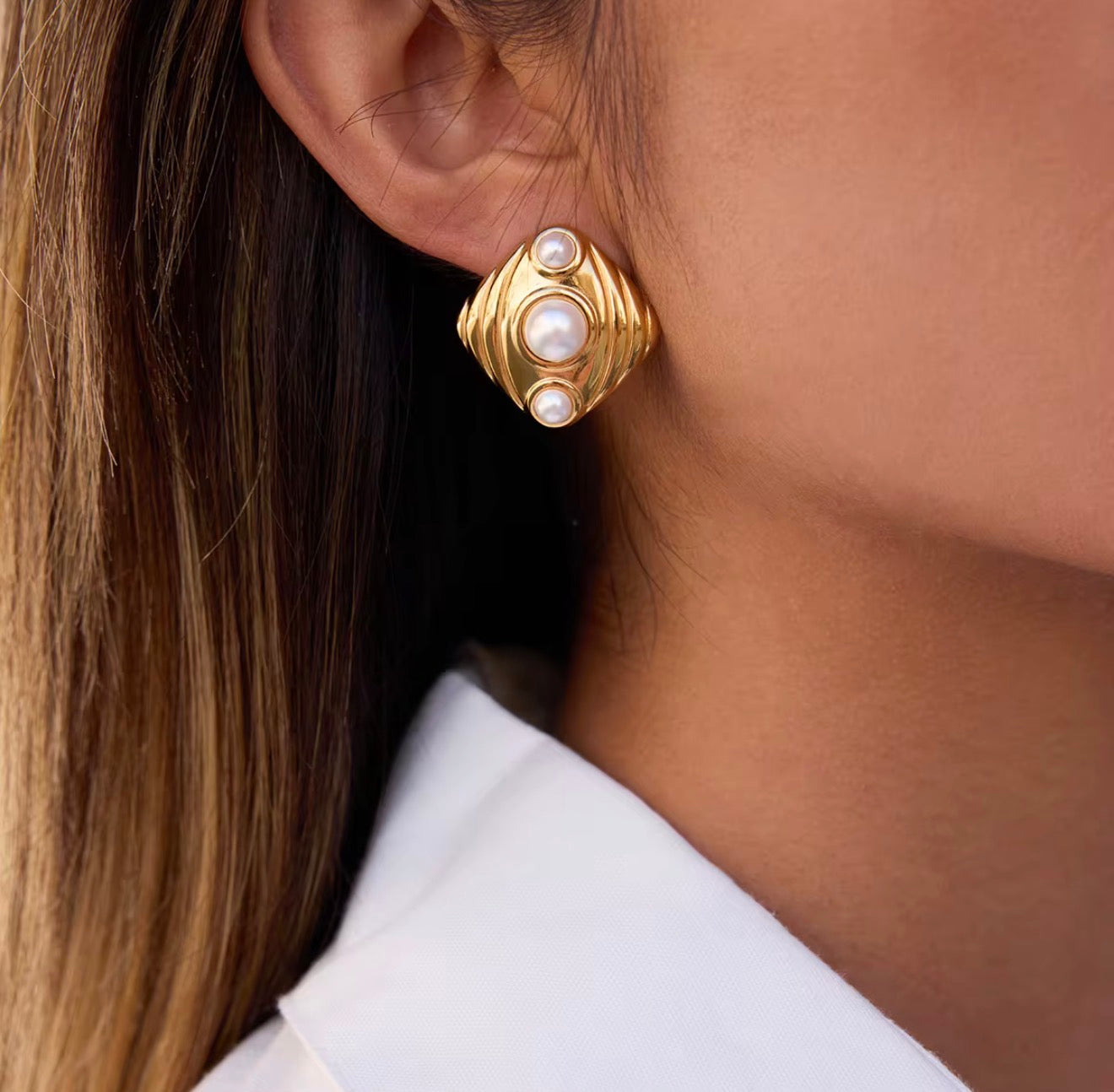 Pearl Statement Earrings