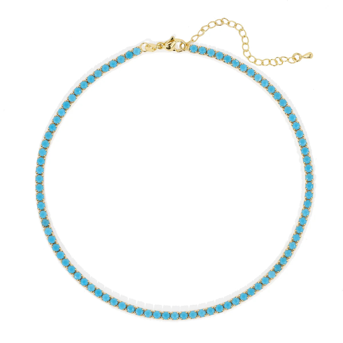 Clau Tennis chocker- Turquoise