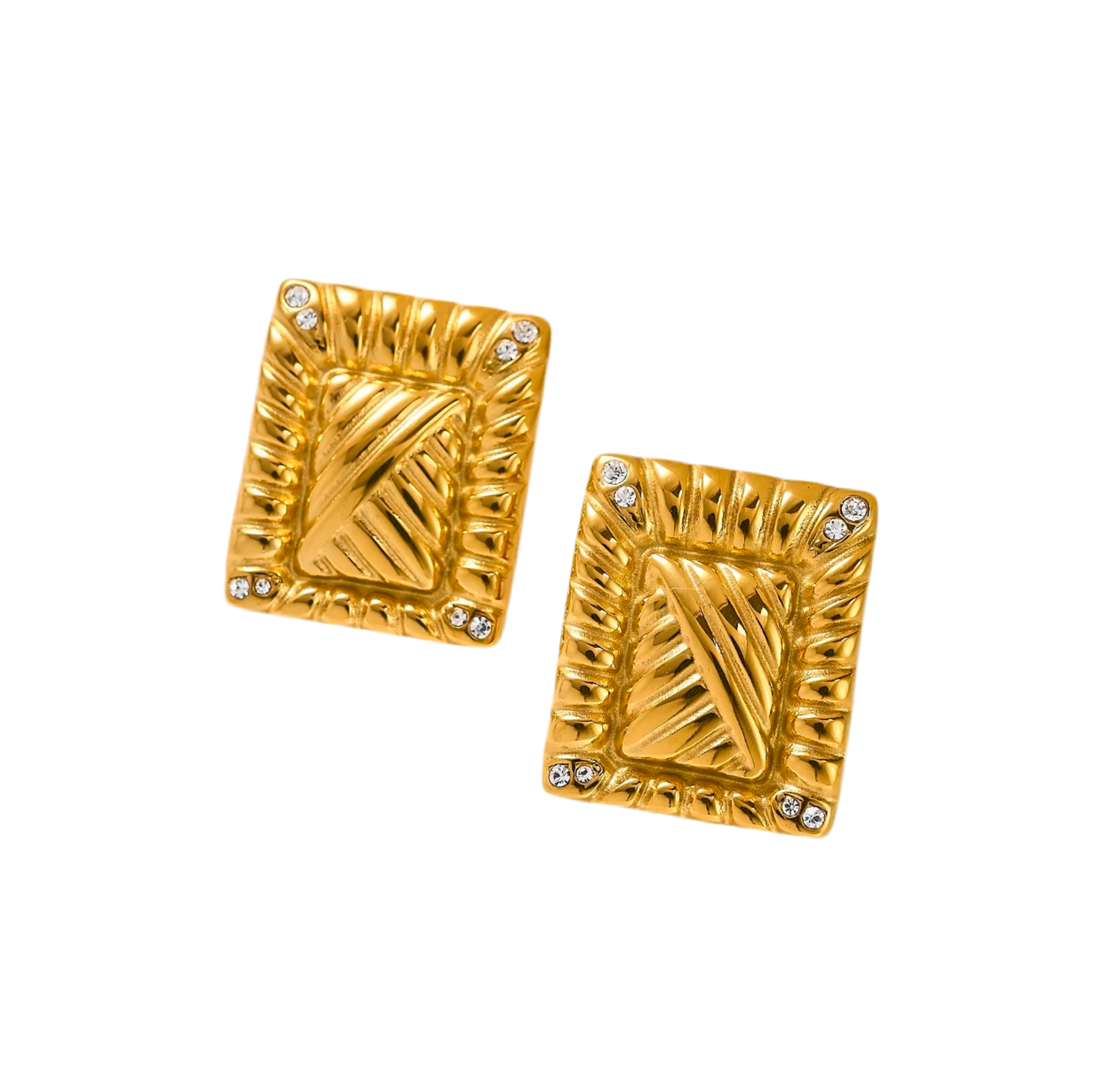 Vintage Square Earrings