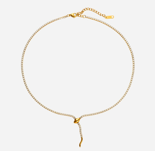 Tennis Snake Necklace