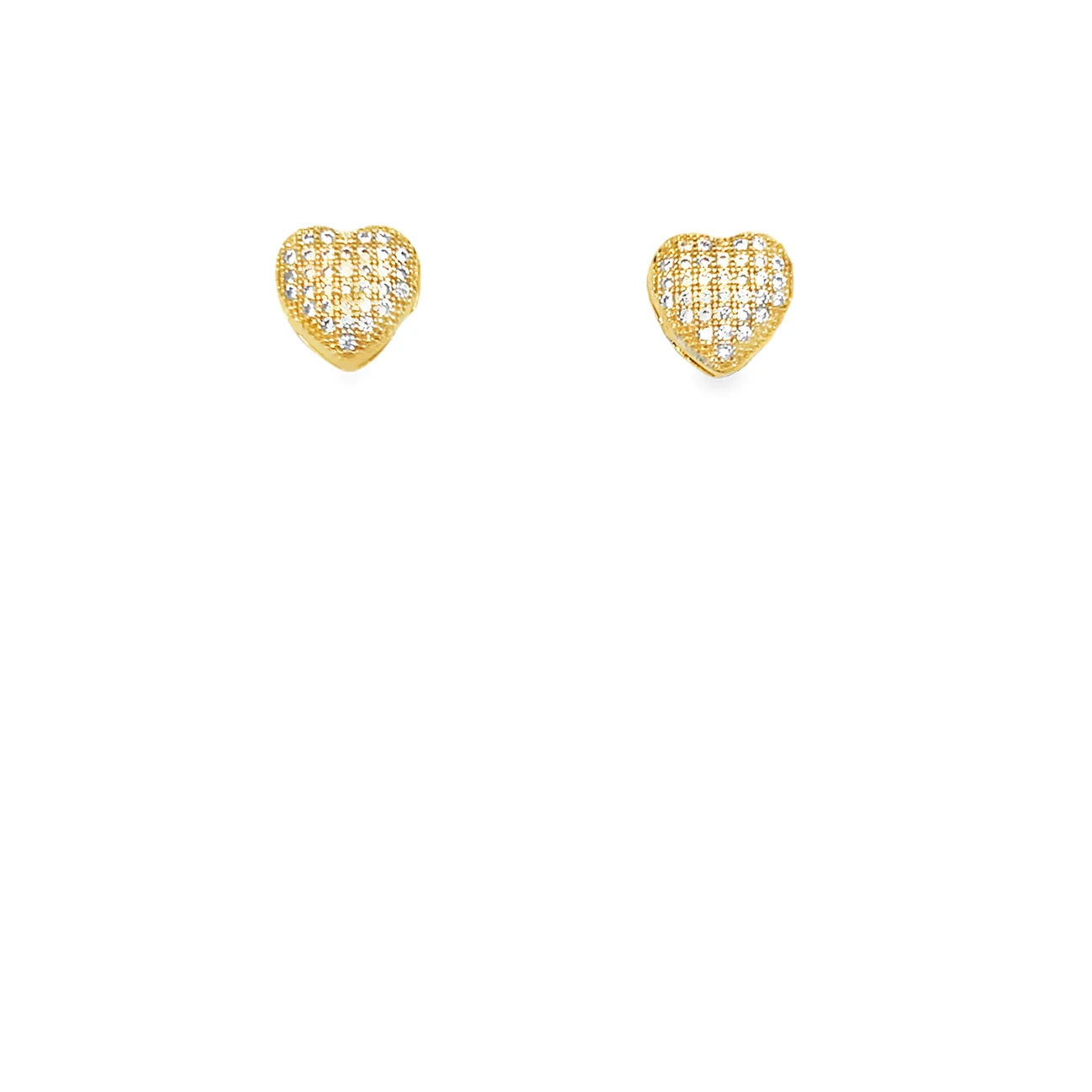 Shiny Heart Studs- Large.