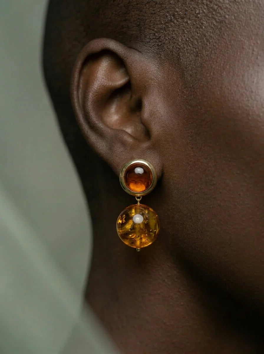 Ambar Duo earrings by Isla Bendita