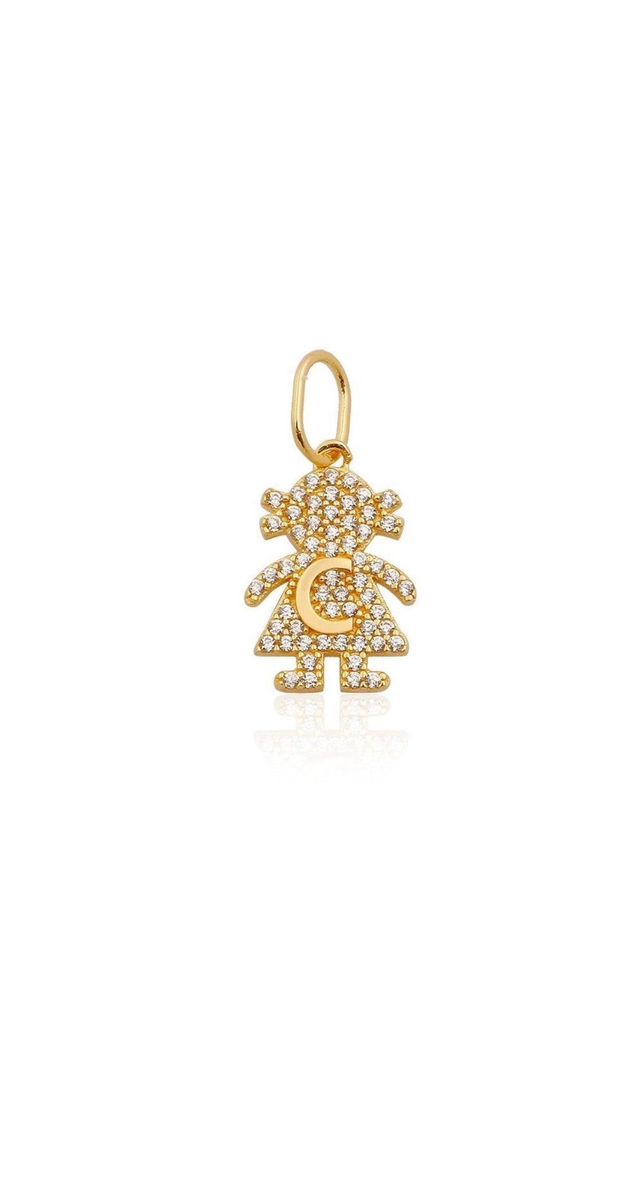 Girl & Boy Initial Charm