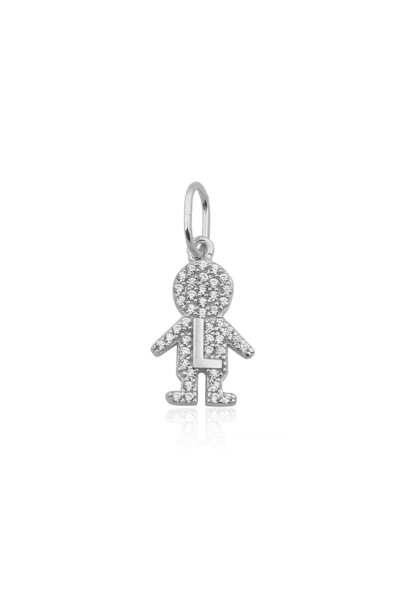 Girl & Boy Initial Charm