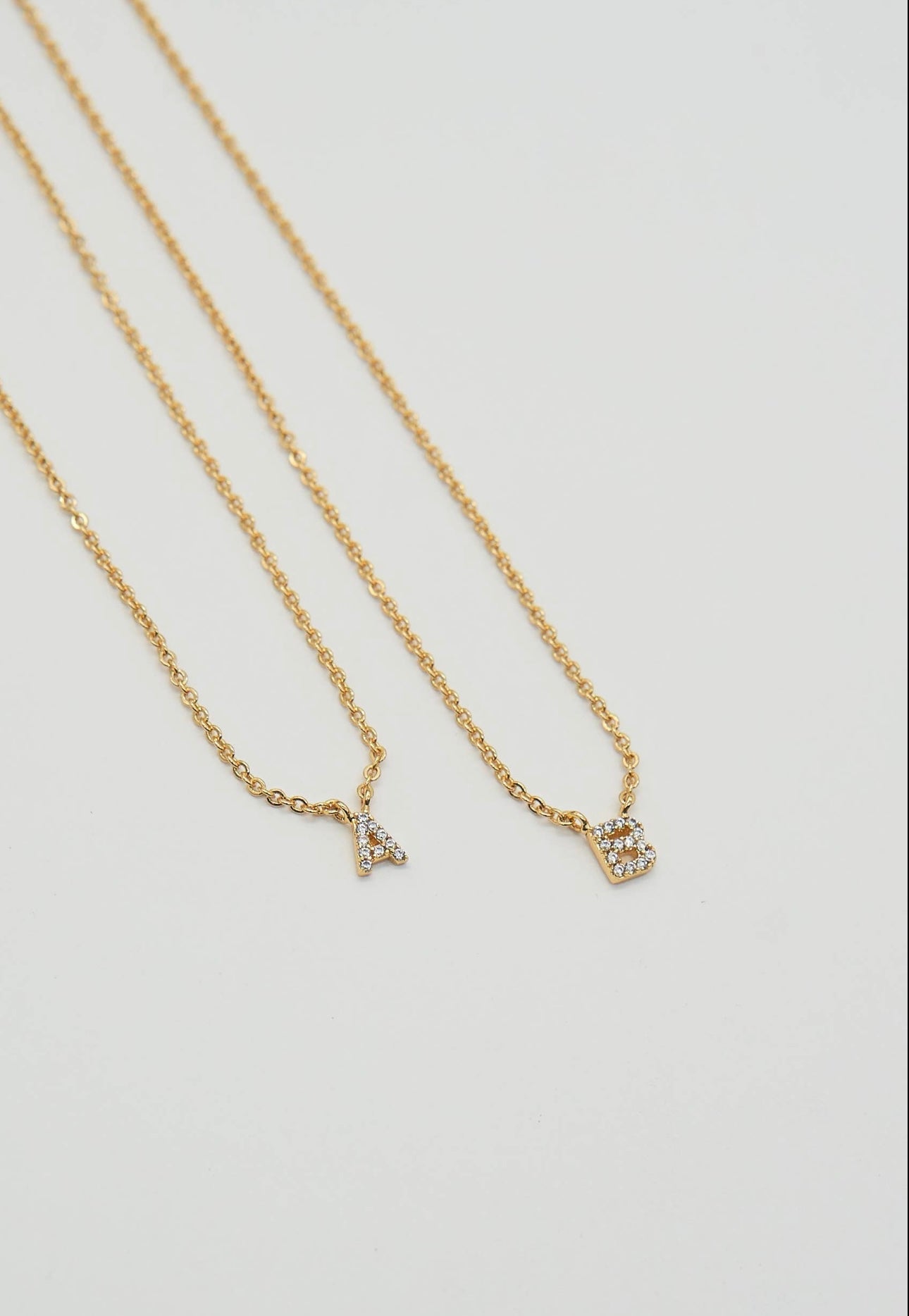 Shiny Initial Necklace.